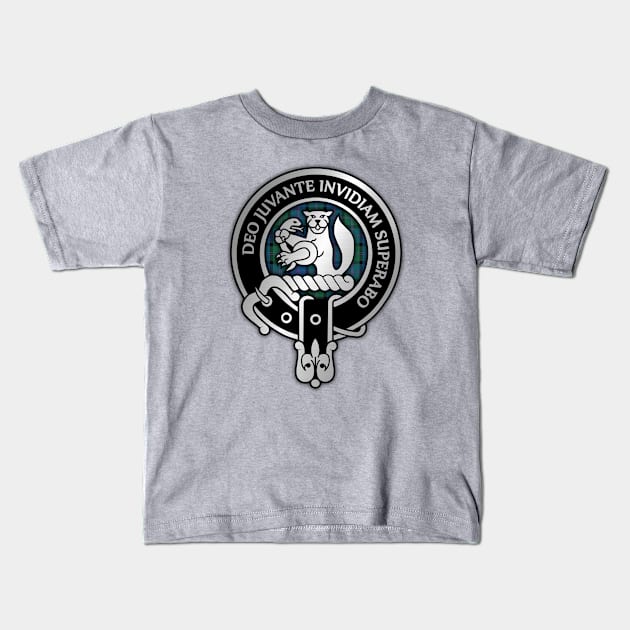 Clan MacThomas Crest & Tartan Kids T-Shirt by Taylor'd Designs